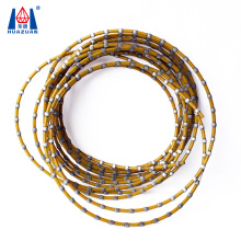 Diamond plastic wire rope saw for stone cutting